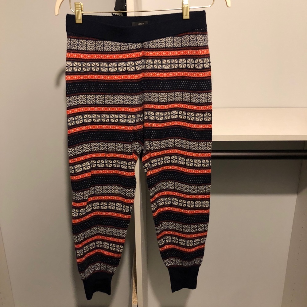 J. Crew Winter Themed Joggers